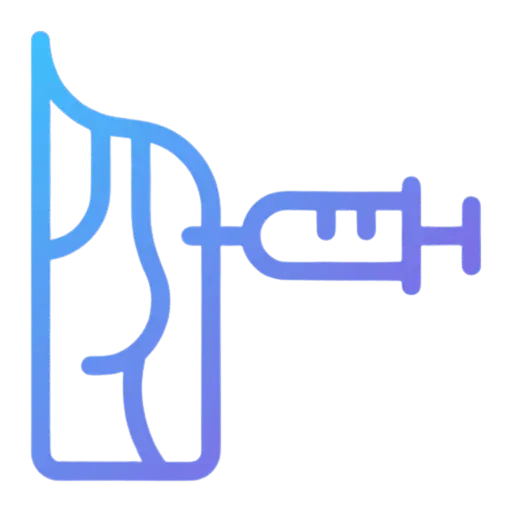 Silhouette image for growth factor for arms treatment