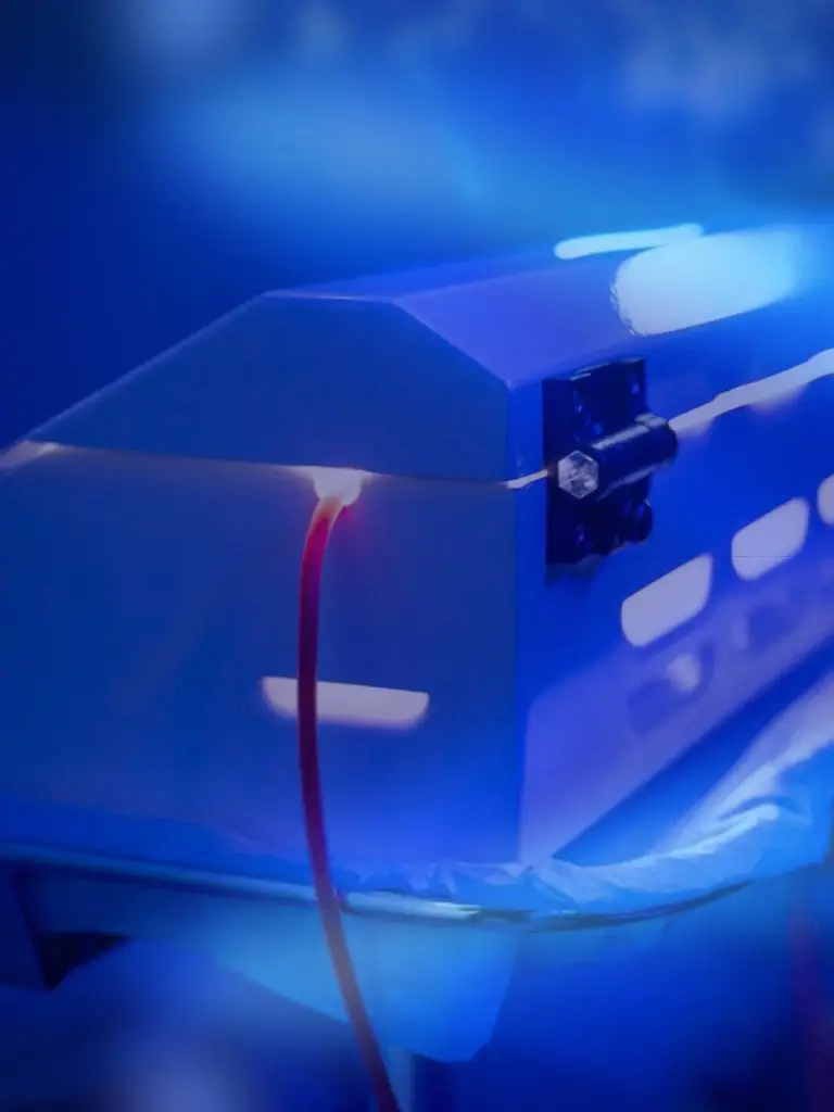 Image of UV light therapy with ozone therapy