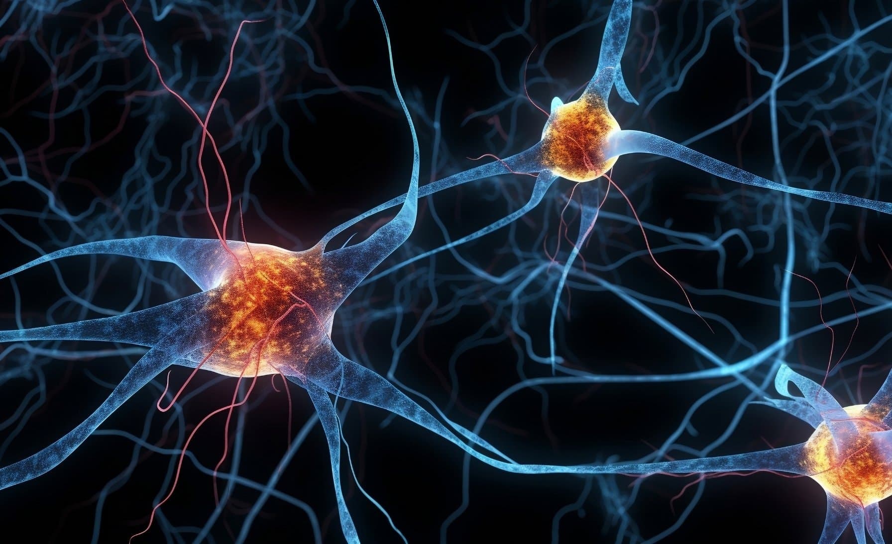 Image depicting brain neuron cells during ketamine infusion treatment