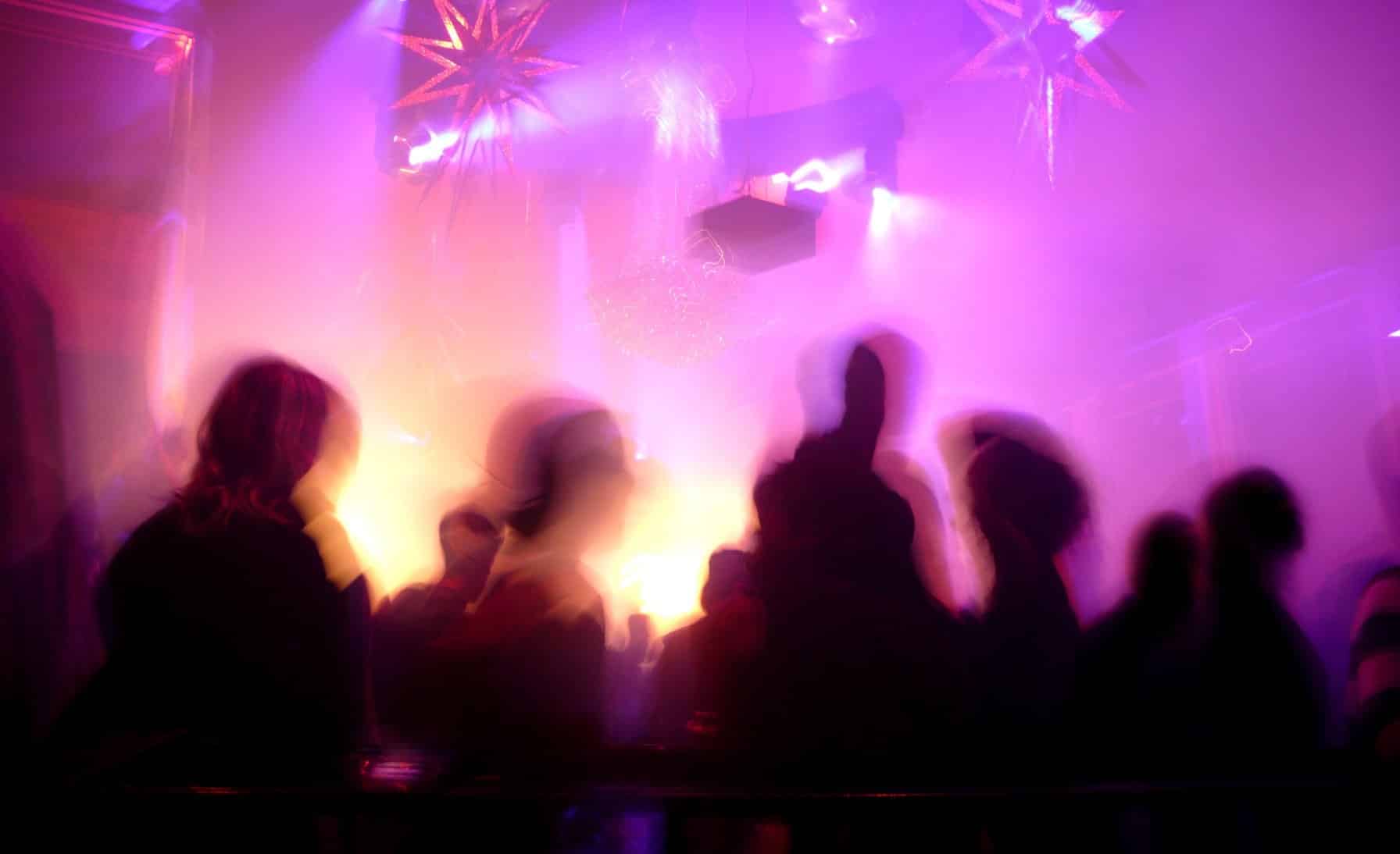 Blurred image of the club scene to depict the dissociative feeling of the abuse of ketamine as "special K"