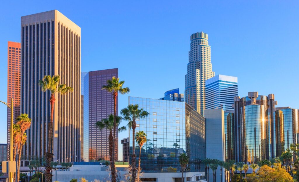 Skyline image of Los Angeles, where there is a PointHealth Clinic Location