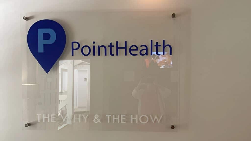 PointHealth Sign At one of the many PointHealth Clinic locations