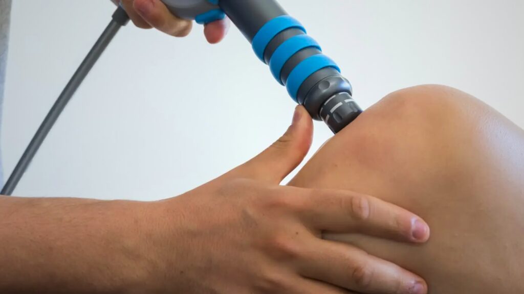 Image showing what shockwave therapy looks like