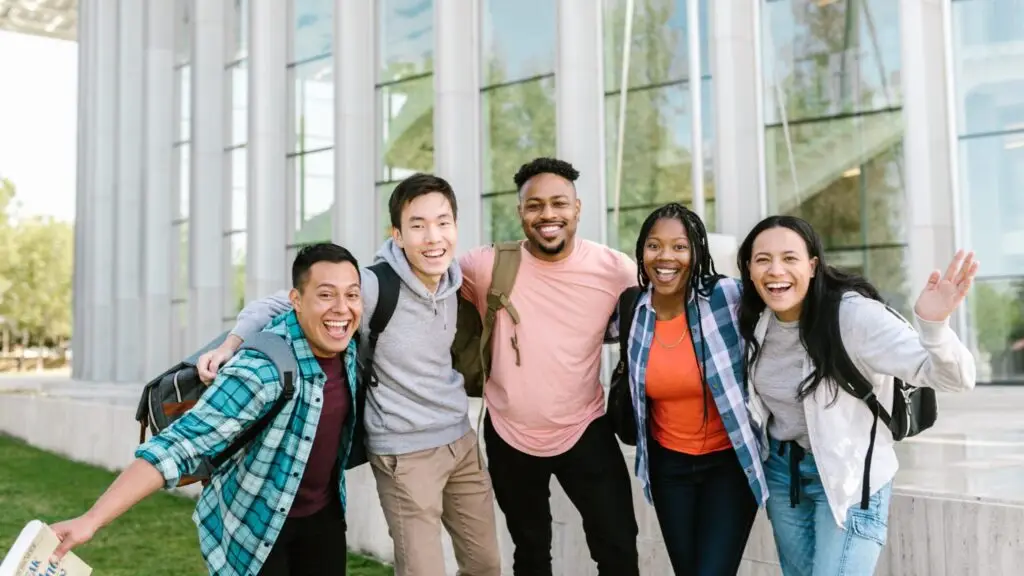 A group of people feeling good after ketamine therapy