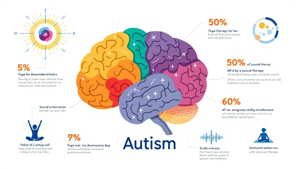 Alternative and complementary treatments in stem cell therapy for autism, showcasing various therapies.