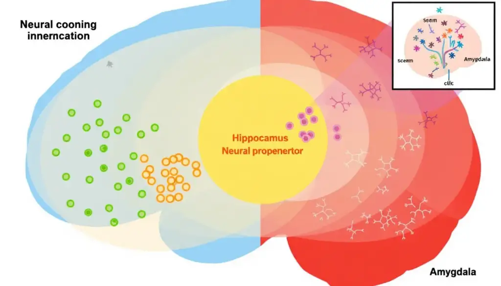 A scientific illustration explaining the mechanisms of stem cell therapy for autism, highlighting the brain.
