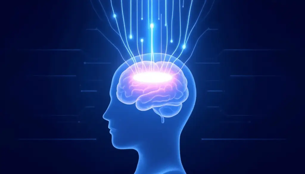 An illustration depicting the concept of TMS therapy.