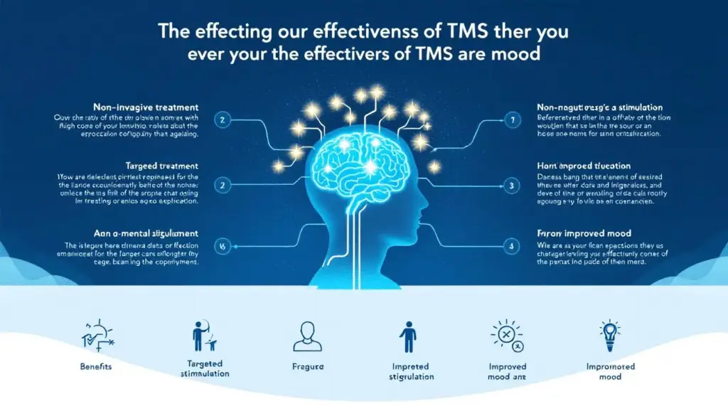 A visual representation of the effectiveness of TMS therapy.